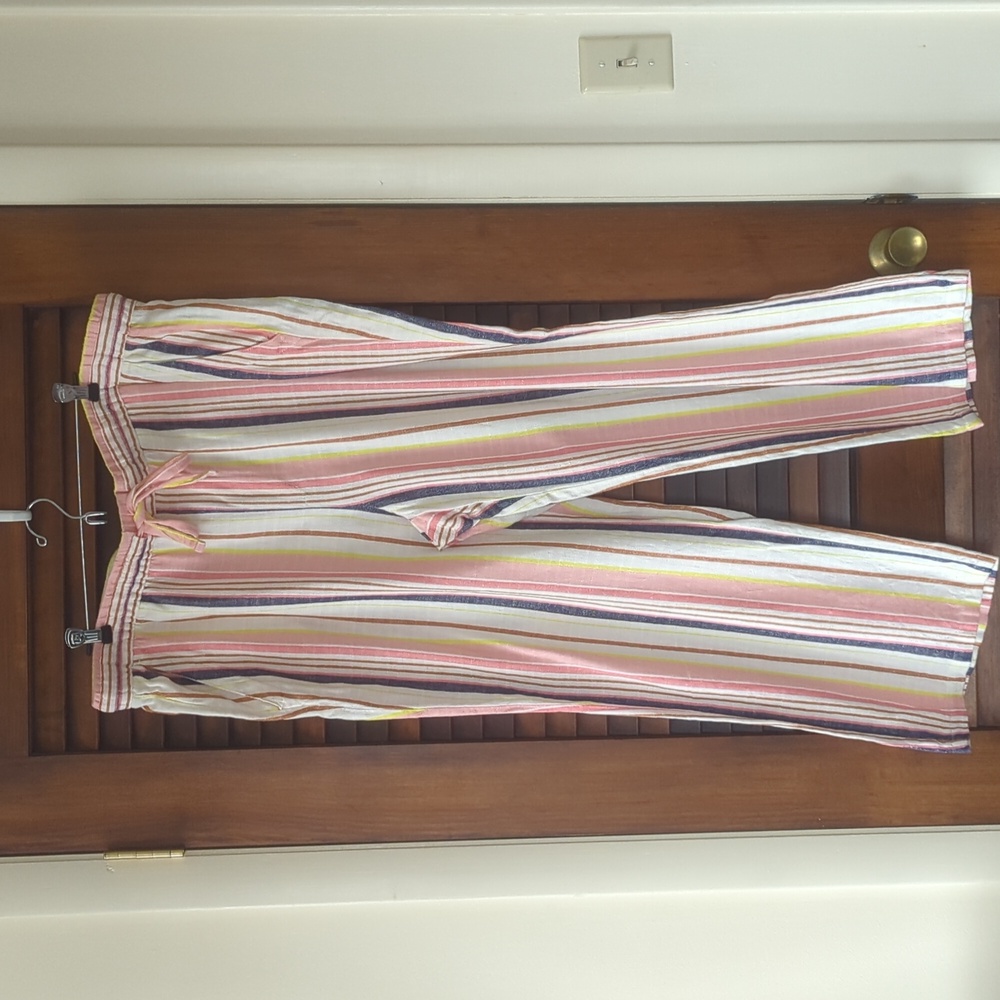 Old Navy striped linen pants extra large